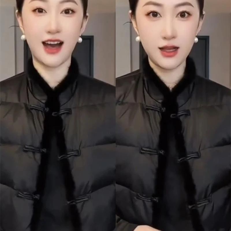 百搭国风保暖棉服冬季秋冬新款盘扣高端设计感宽松气质新中式外套