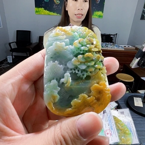 翡翠未镶嵌颈饰翡翠