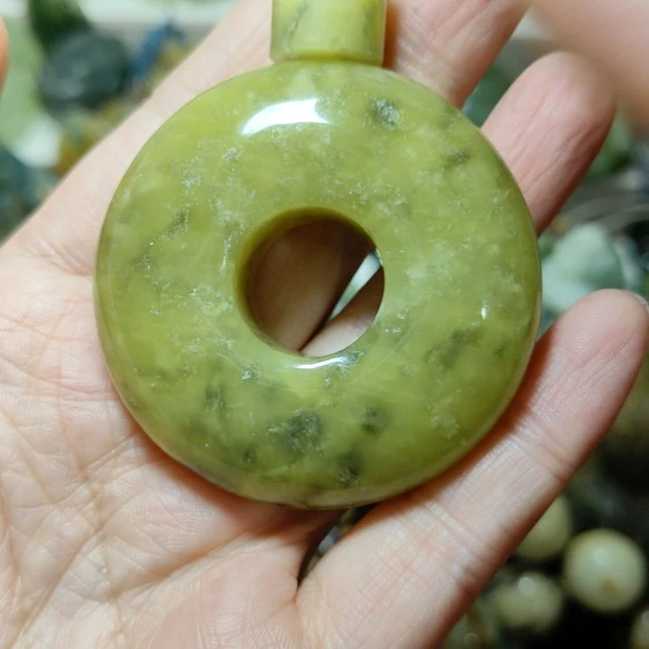 岫玉平安扣未镶嵌