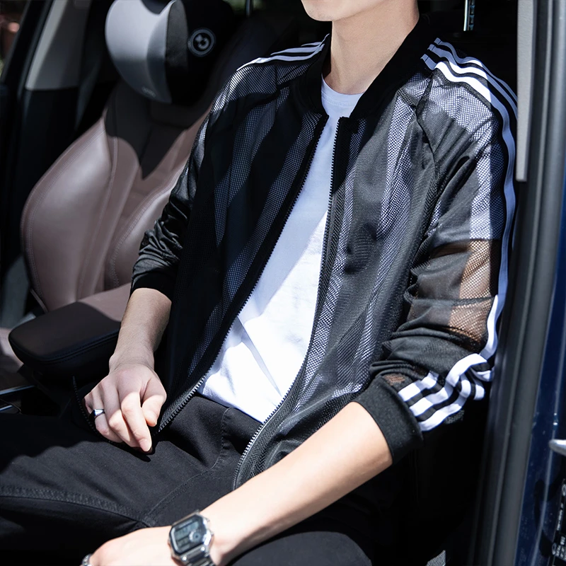 冰丝防晒衣男潮夏季2025新款男士超薄防紫外线透气防晒服钓鱼外套