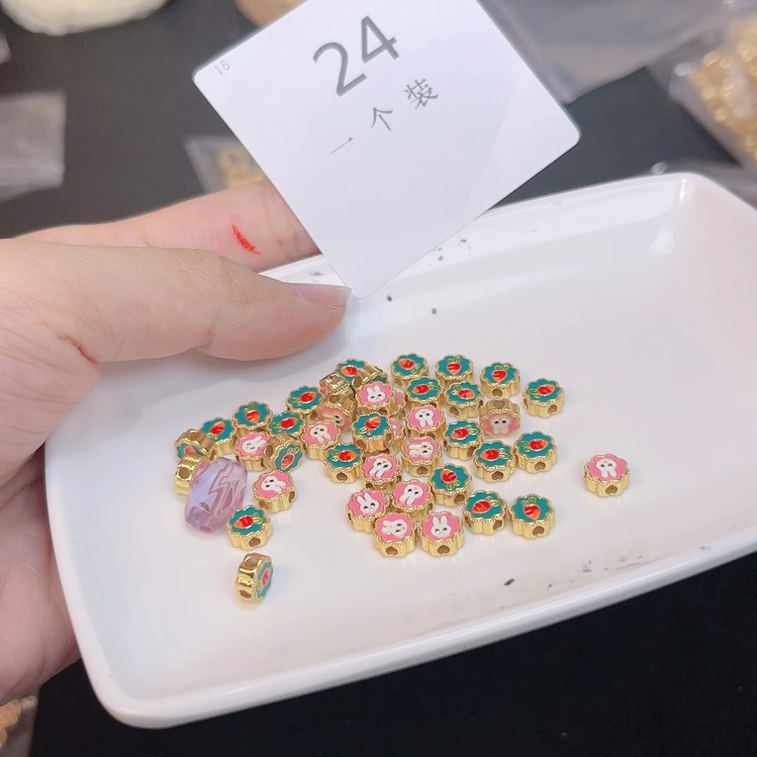 紫晶珠宝半成品银S925镀金镶嵌24