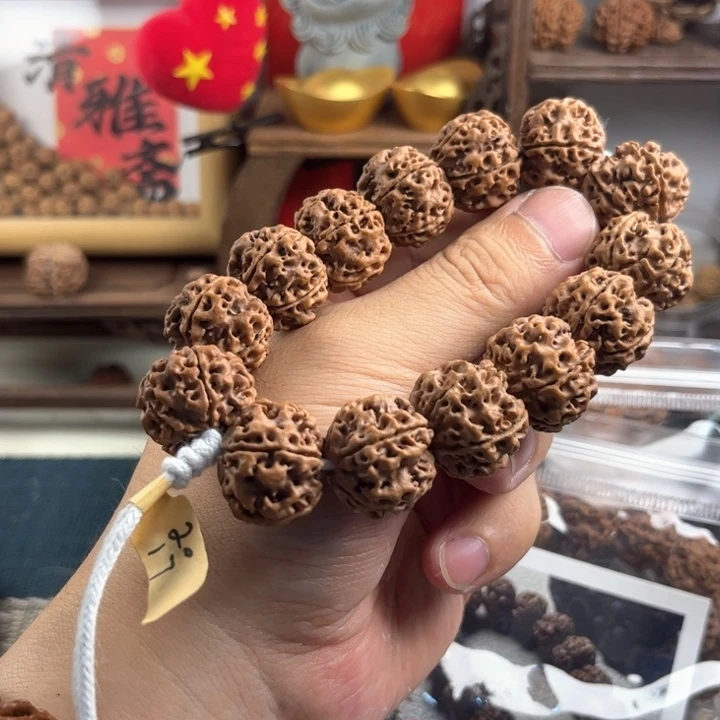 金刚菩提手串成**智20粗筋梅花双龙安娜货头1