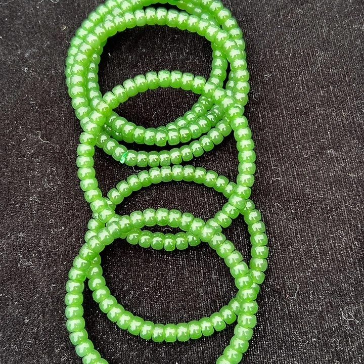 和田玉未镶嵌戒指俄罗斯碧玉阳绿卡6多样性拍一发一