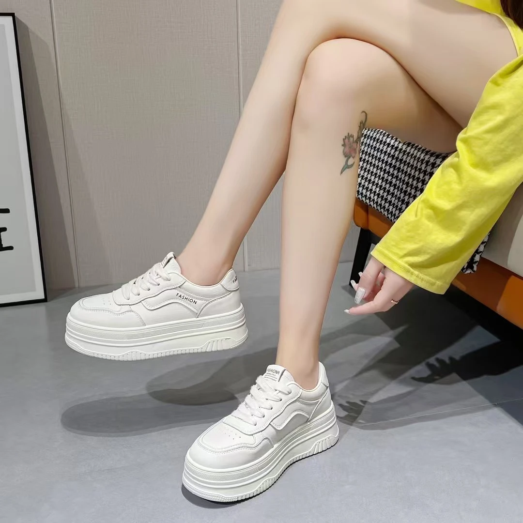 立森超好穿高帮小白鞋5207