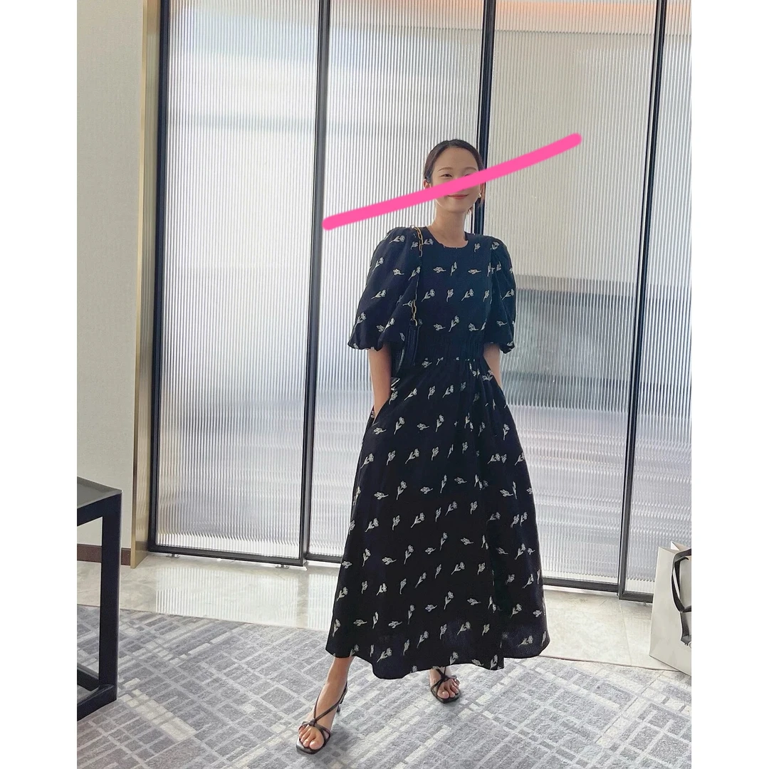 肉肉家*大码南法假日连衣裙