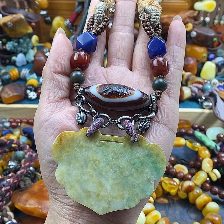 蜜蜡未镶嵌项链项链