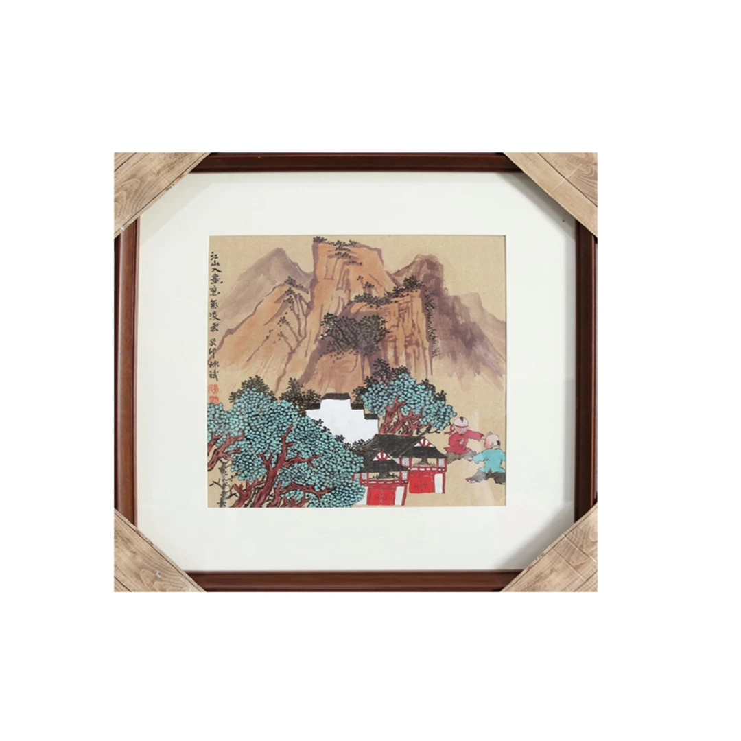 黄栋斌-江山入画 已裱框国画 工艺画