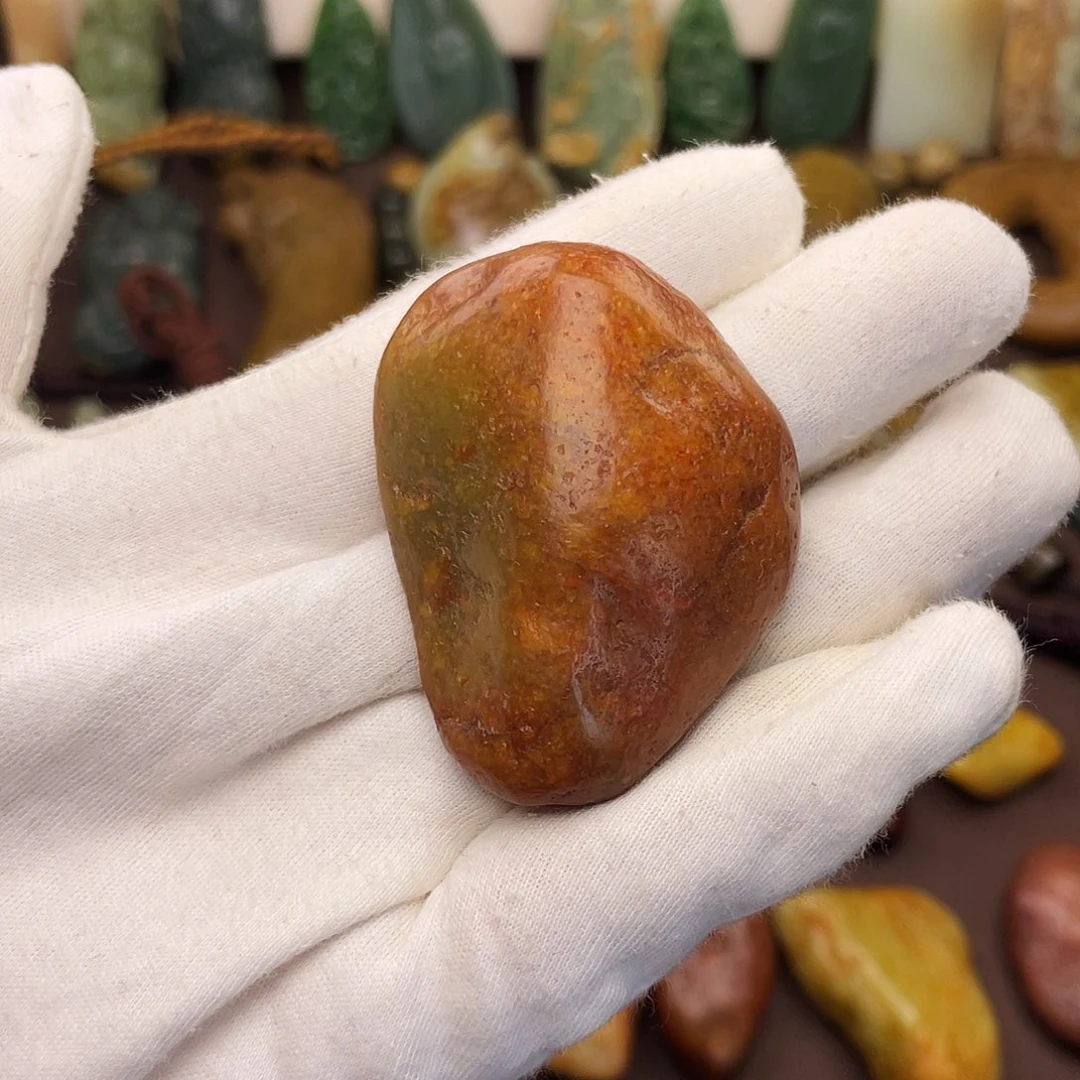 岫岩河磨玉（透闪石质玉）未镶嵌颈饰