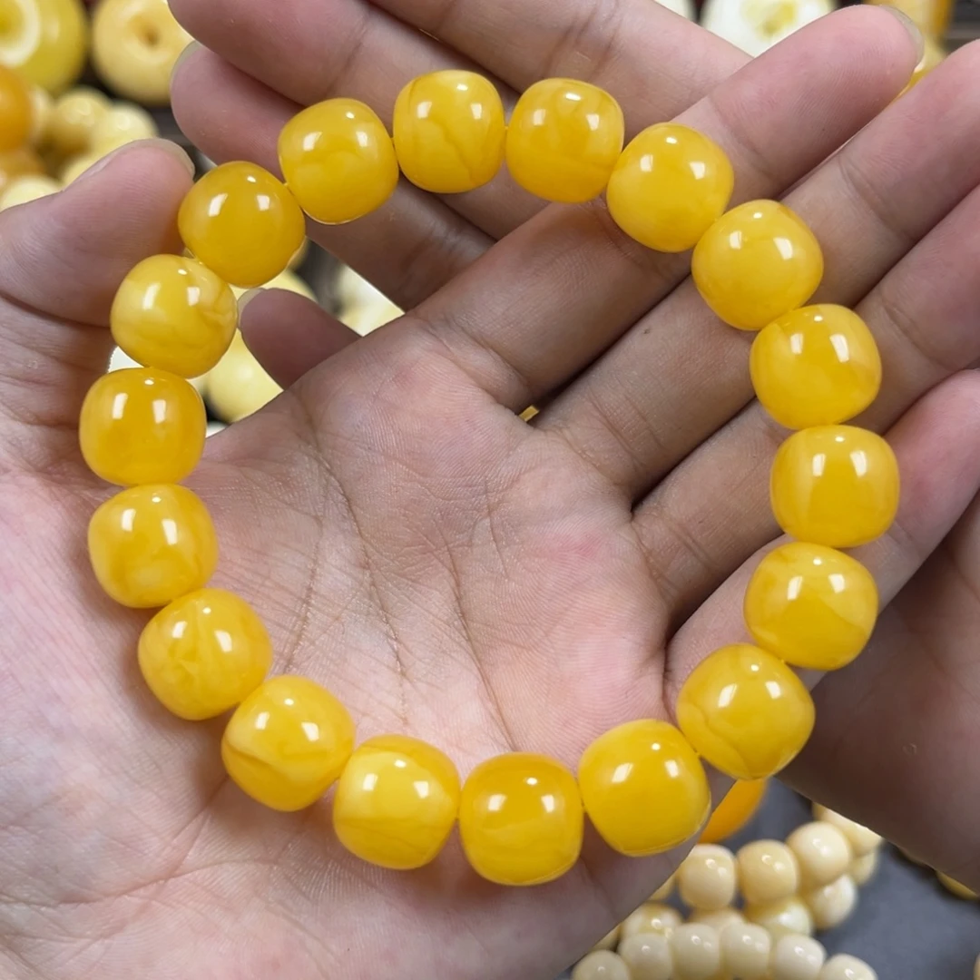 手串琥珀未镶嵌同料13.4mm