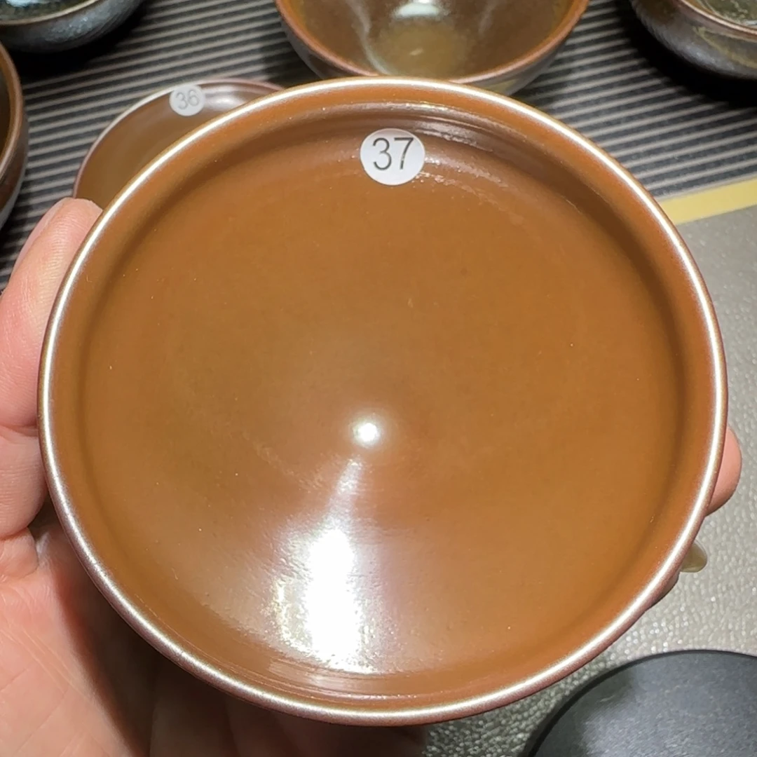 原矿釉柴烧37号浔盏茶器柴烧建盏