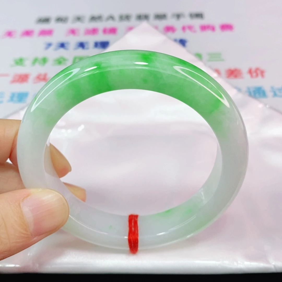 未镶嵌手镯翡翠57.1圈口正圈-高品质