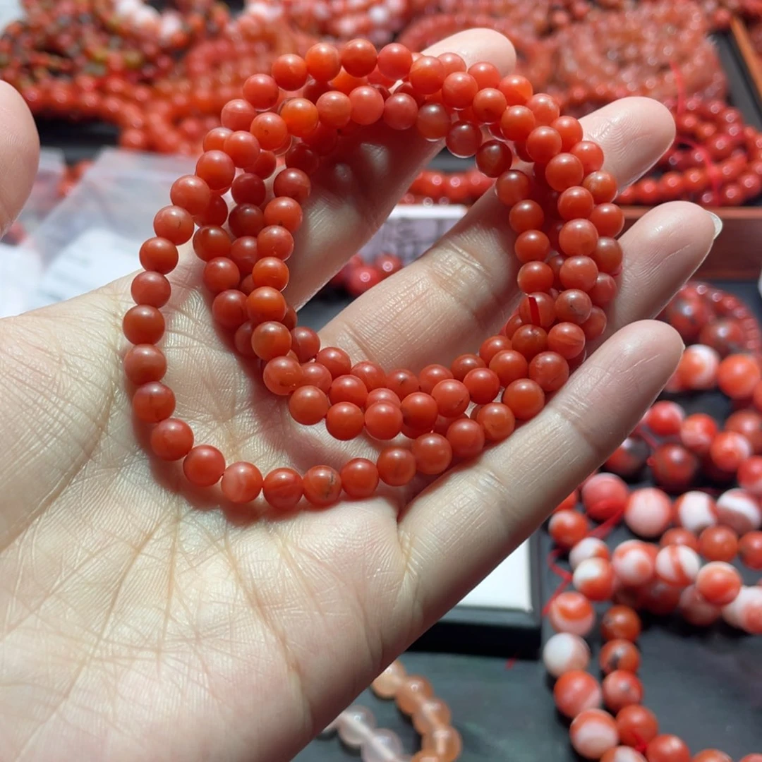 南红玛瑙手链未镶嵌千*