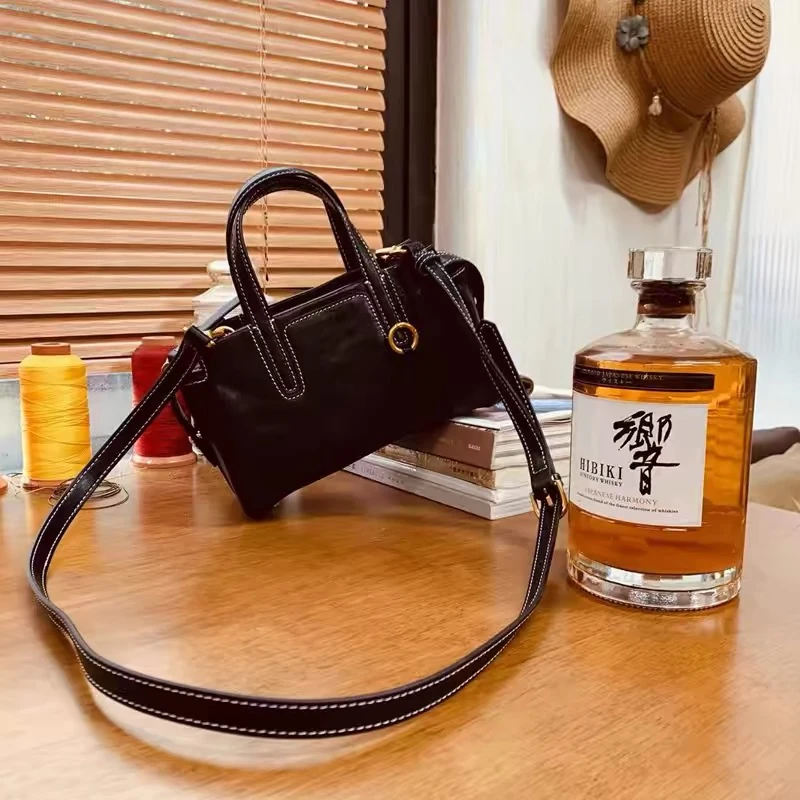 新款头层牛皮手提包