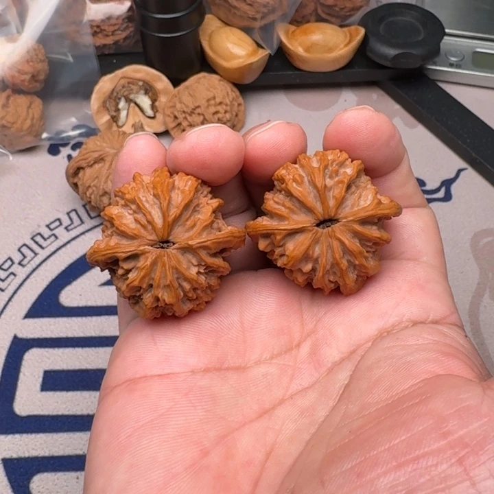 日***亿把件桃核野生38尺