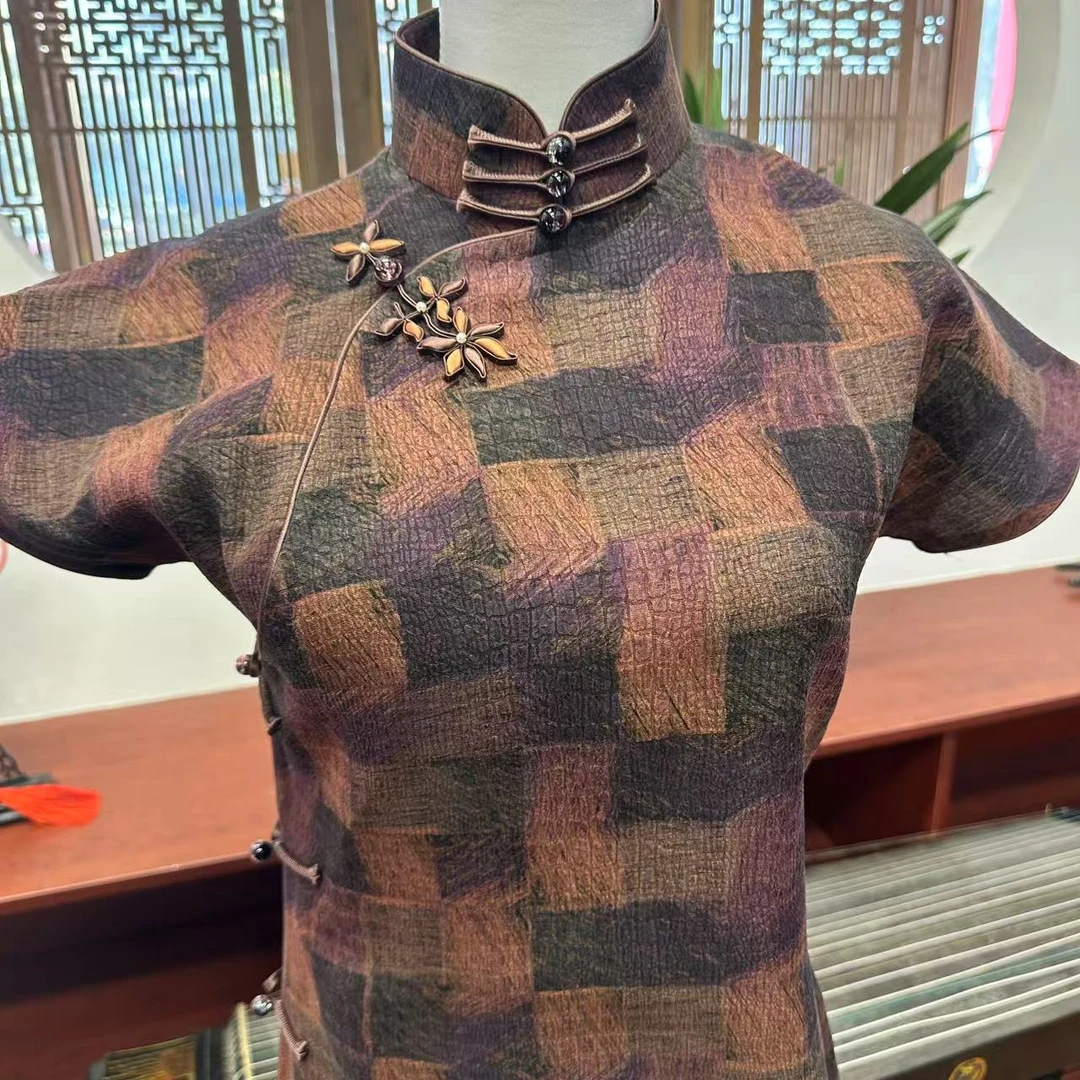 紫萱经典气质旗袍QP-30517