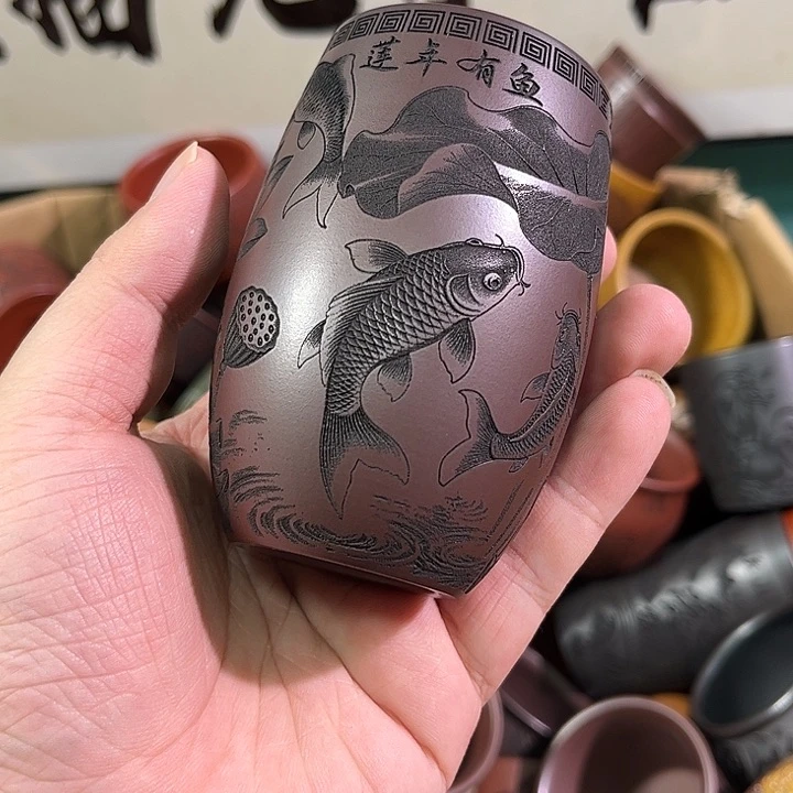 茶杯紫砂全手工紫砂主人杯