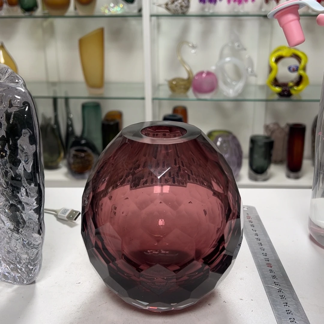 幻彩琉璃花瓶花器高度16