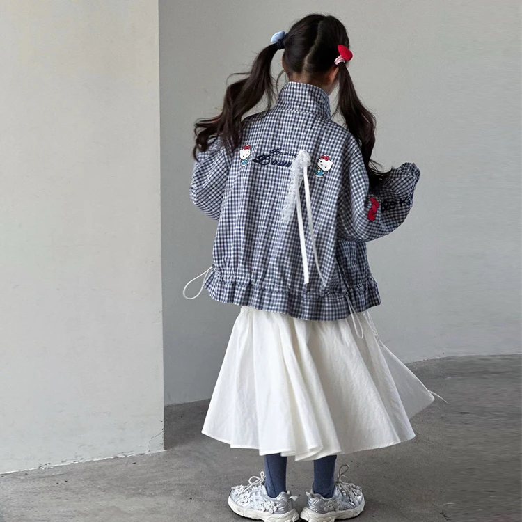 女童洋气外套秋装2025新款薄款时尚女孩高级感上衣春秋外穿爆款潮