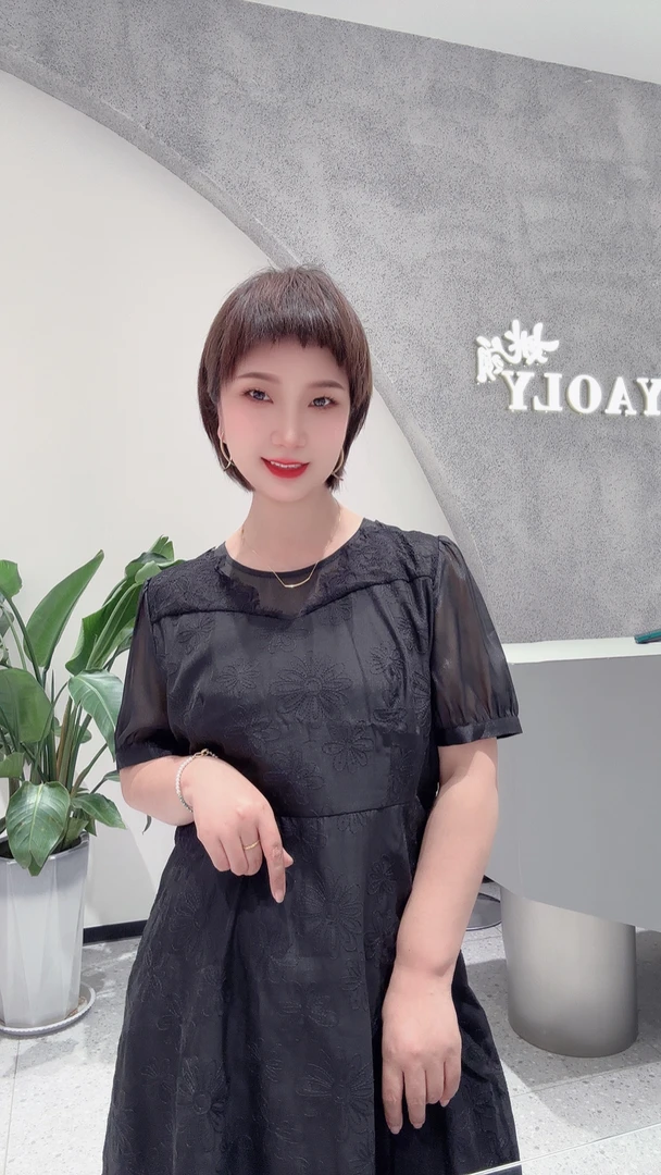 姚领YAOLY连衣裙黑色