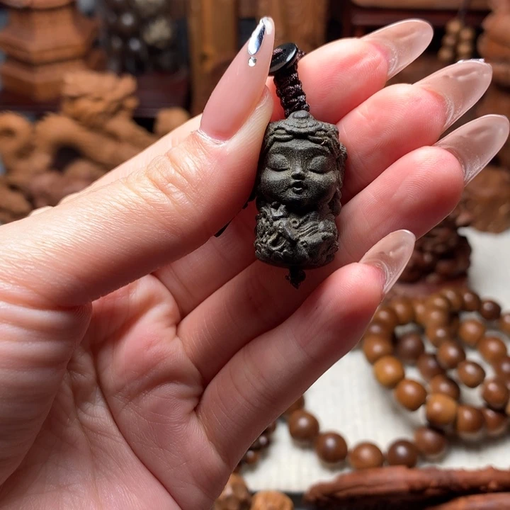 檀香木吊坠老山檀香度姆吊坠