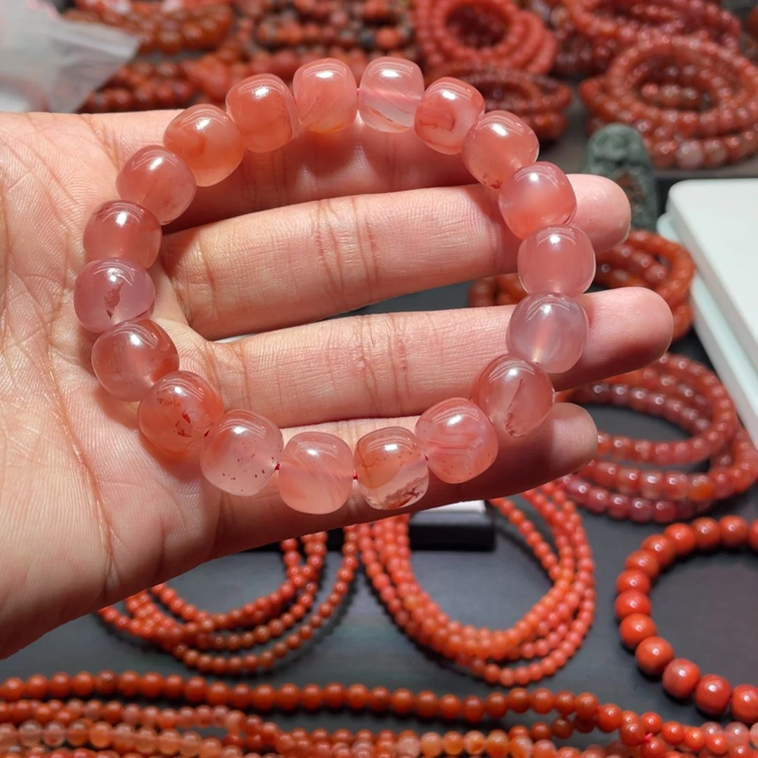 南红玛瑙手链未镶嵌