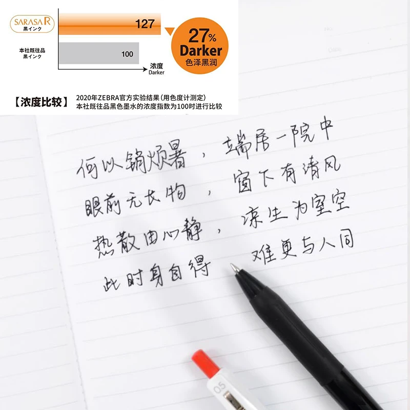 【辫子老哥专享28】日本国誉zebra斑马中性笔JJ29按动SARASAR高颜值