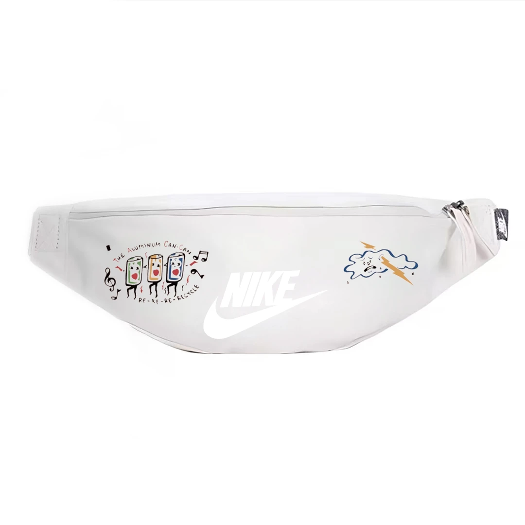 NIKE/耐克雨天派对活力夏季可爱卡通印花装饰织物定制腰包男女款