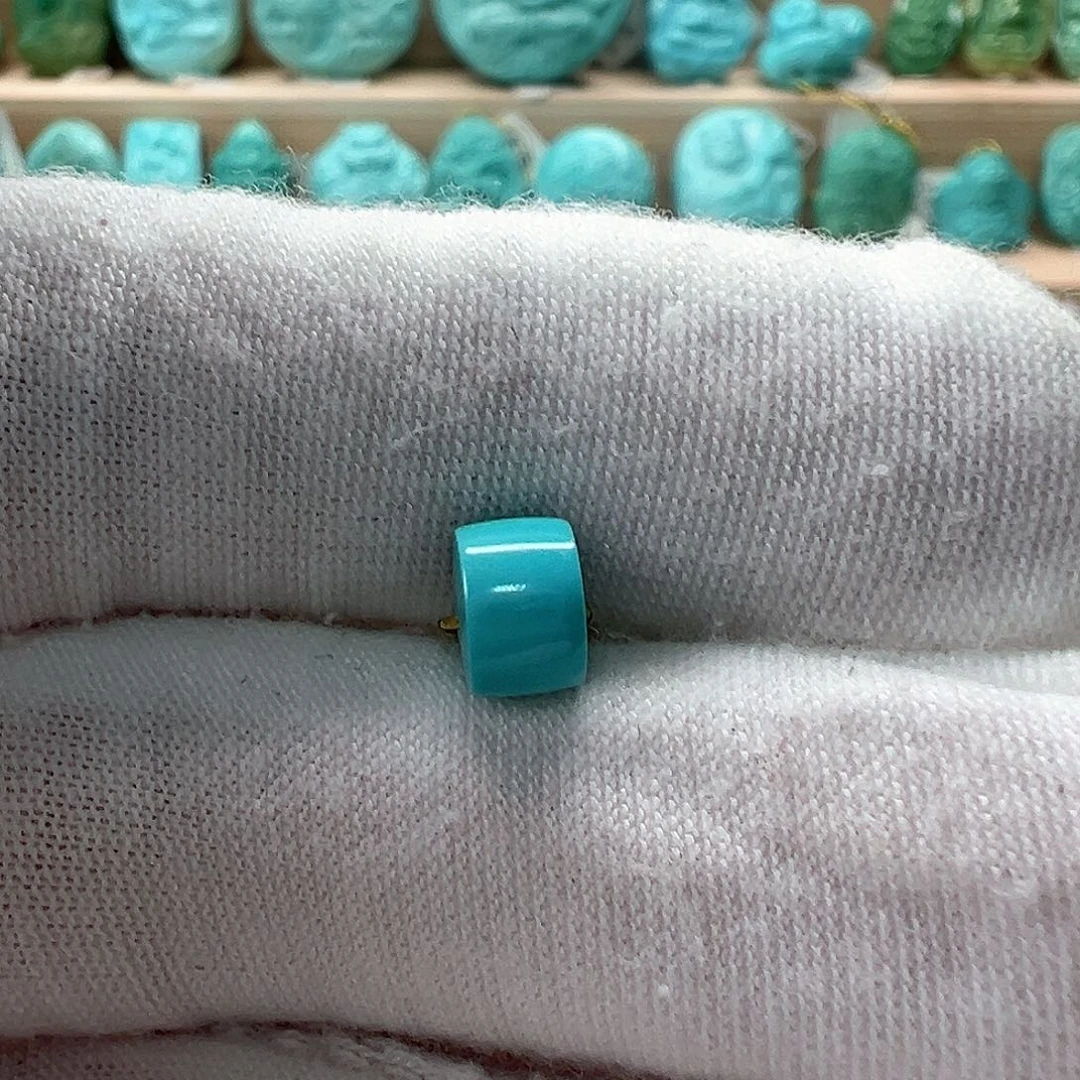 未镶嵌绿松石直切珠6.6x4.6mm