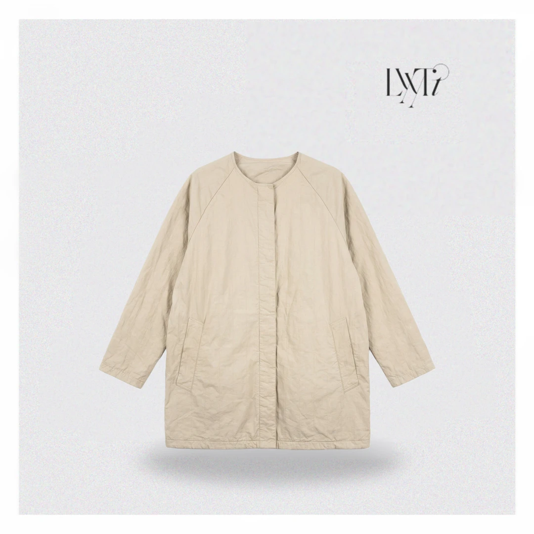 二重织水洗煮色棉外套