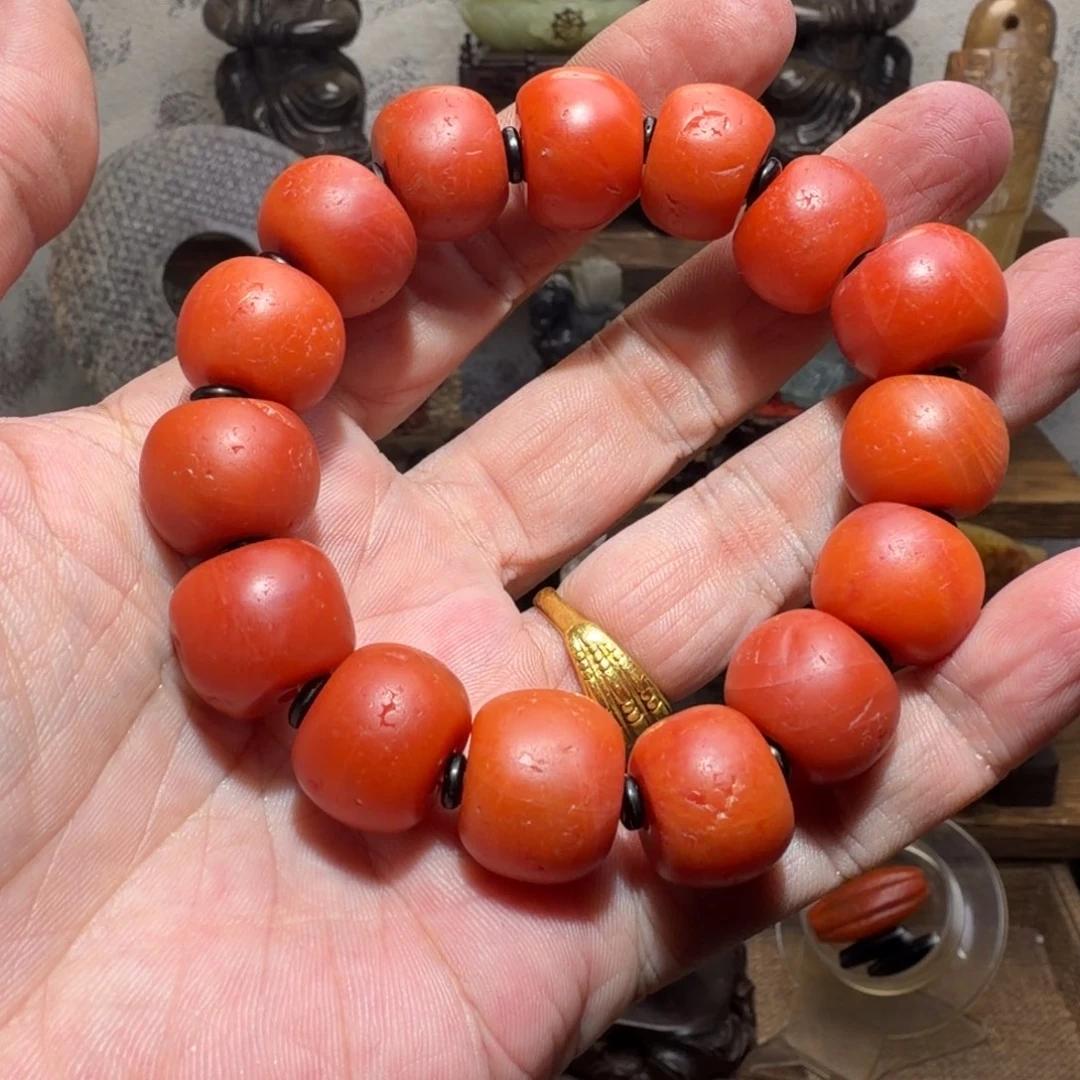 用***3南红玛瑙未镶嵌手链