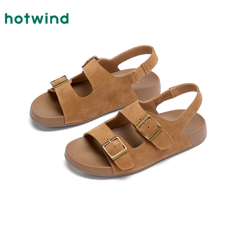 热风商场女鞋凉鞋时装凉鞋秋冬保暖【双11返场】新款H51W25212