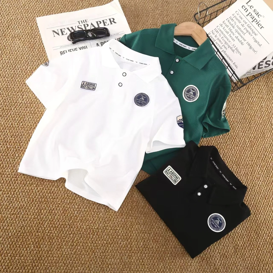 男童2025短袖POLO衫儿童薄款夏装半袖T恤洋气男孩上衣夏季新款