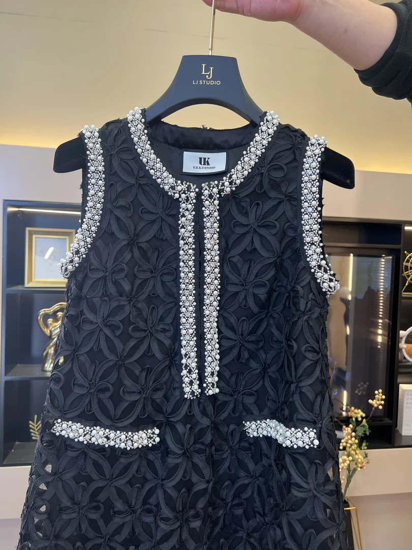 《20号丞丞》早春小香连衣裙新款时尚女士长裙高定成衣60417