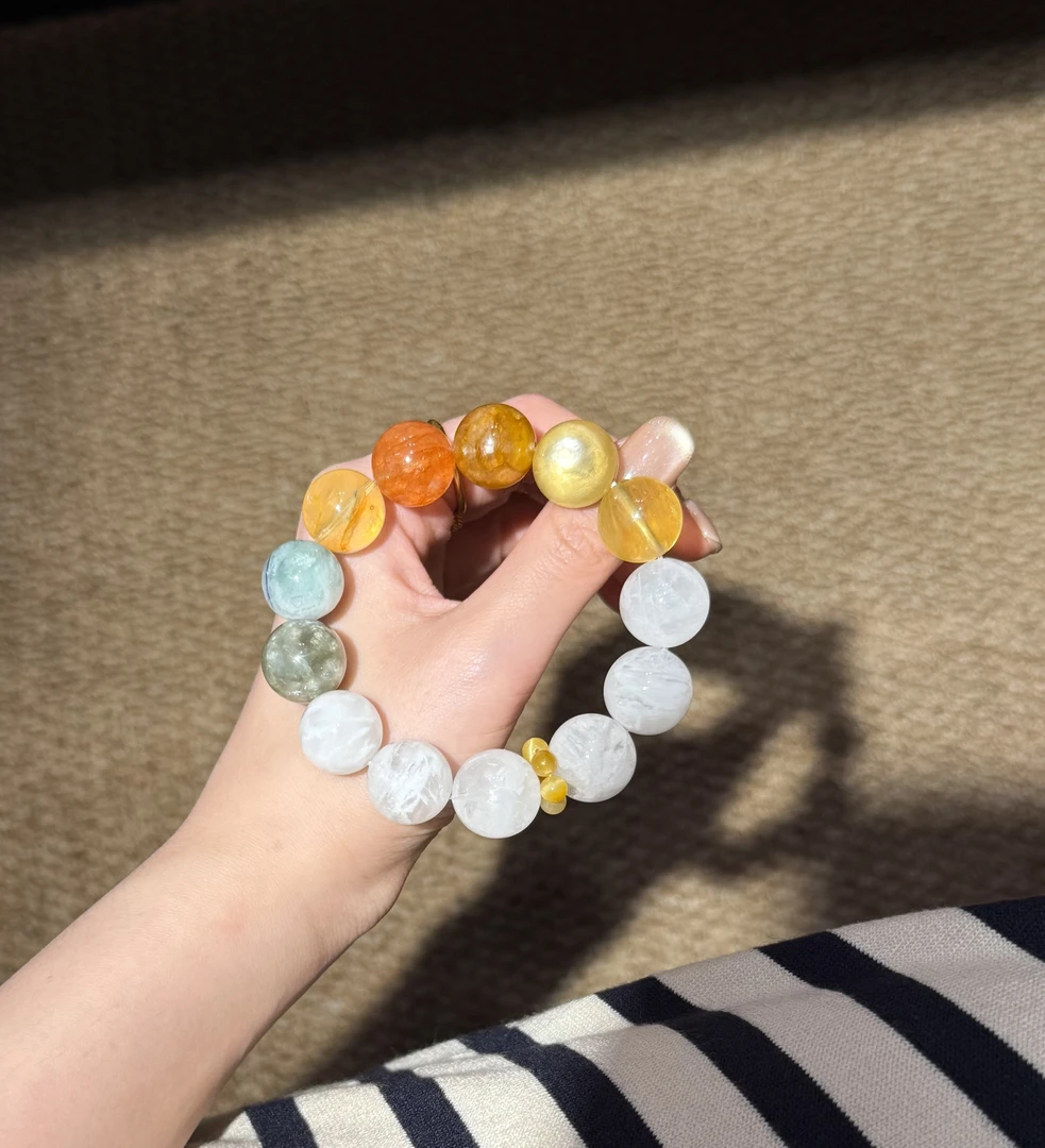 《万花筒》雪花幽灵多宝手串 K60