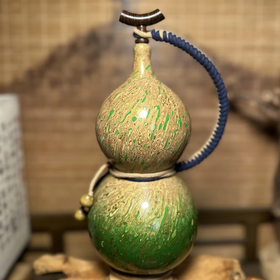 【琉璃02】正宗大漆酒葫芦仿古珍藏温婉福禄摆件手工