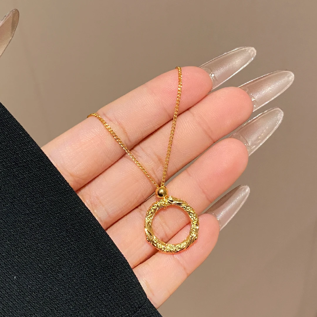 国风复古乾坤圈项链A3813