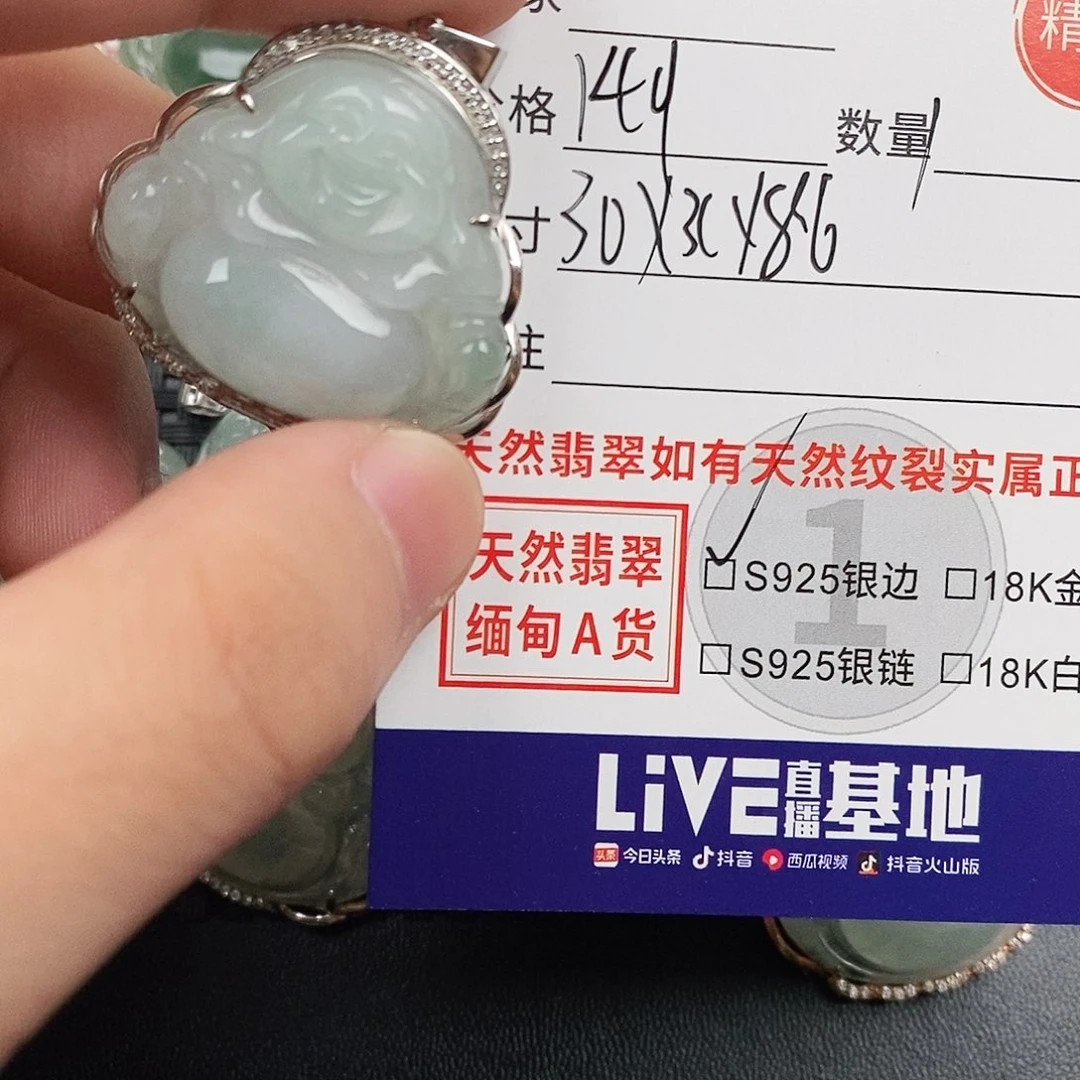 翡翠银S925镶嵌颈饰