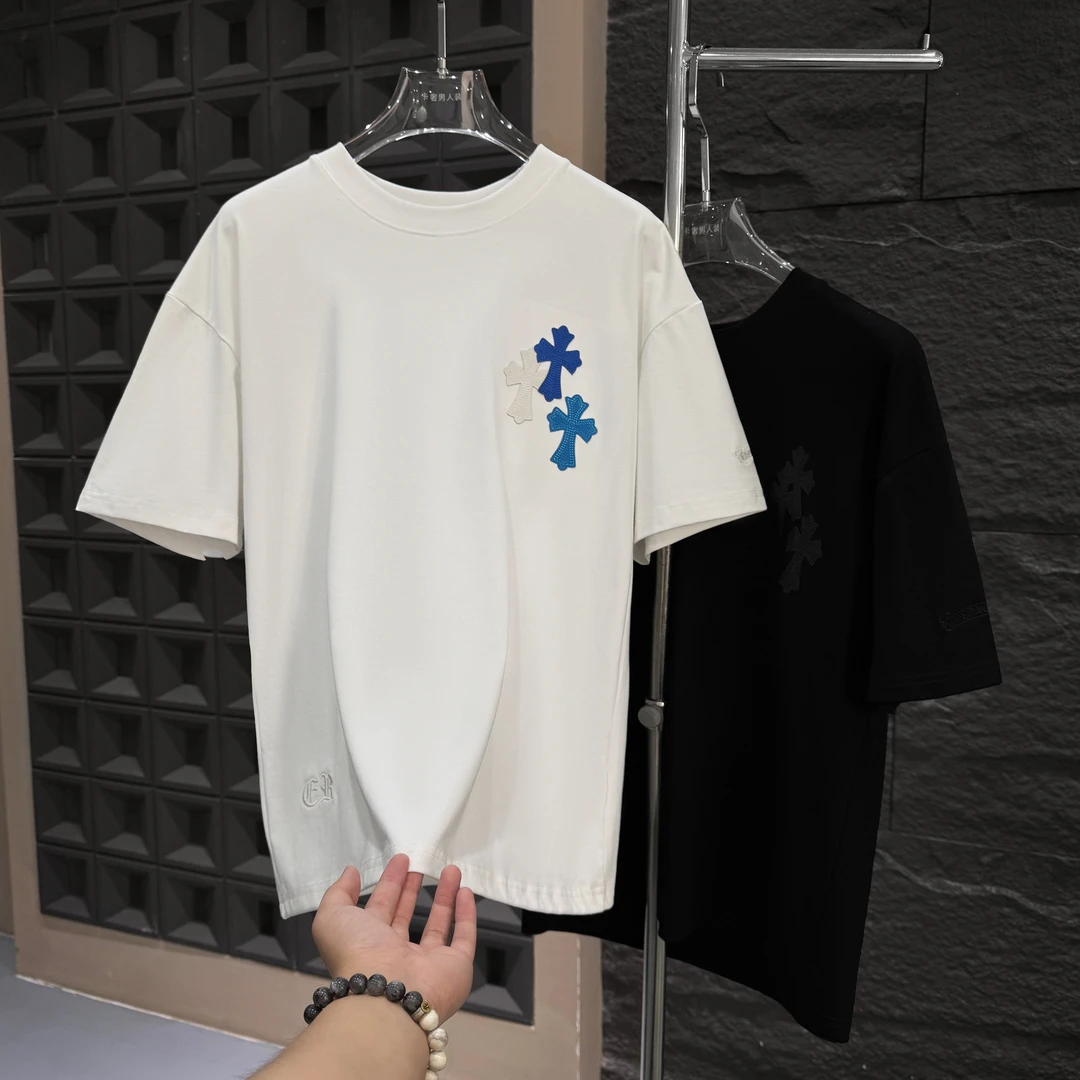 CB-A1117-春夏季新款轻奢时尚百搭短袖男女同款