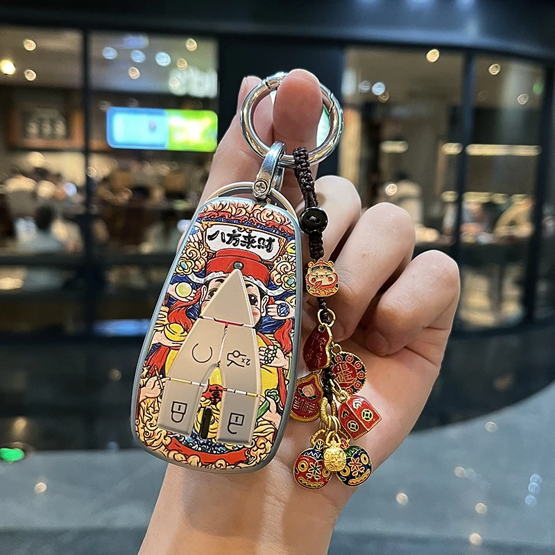 适用长安钥匙套cs75/55plus三代unit逸动univ欧尚x5车z6高档壳扣