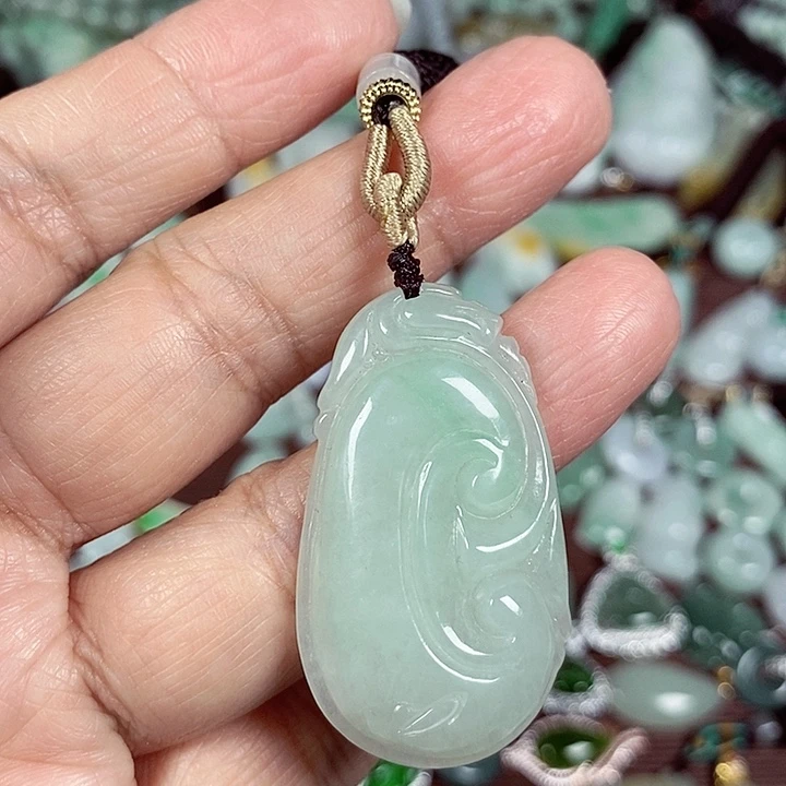 翡翠未镶嵌颈饰天然A货翡翠玉配证书