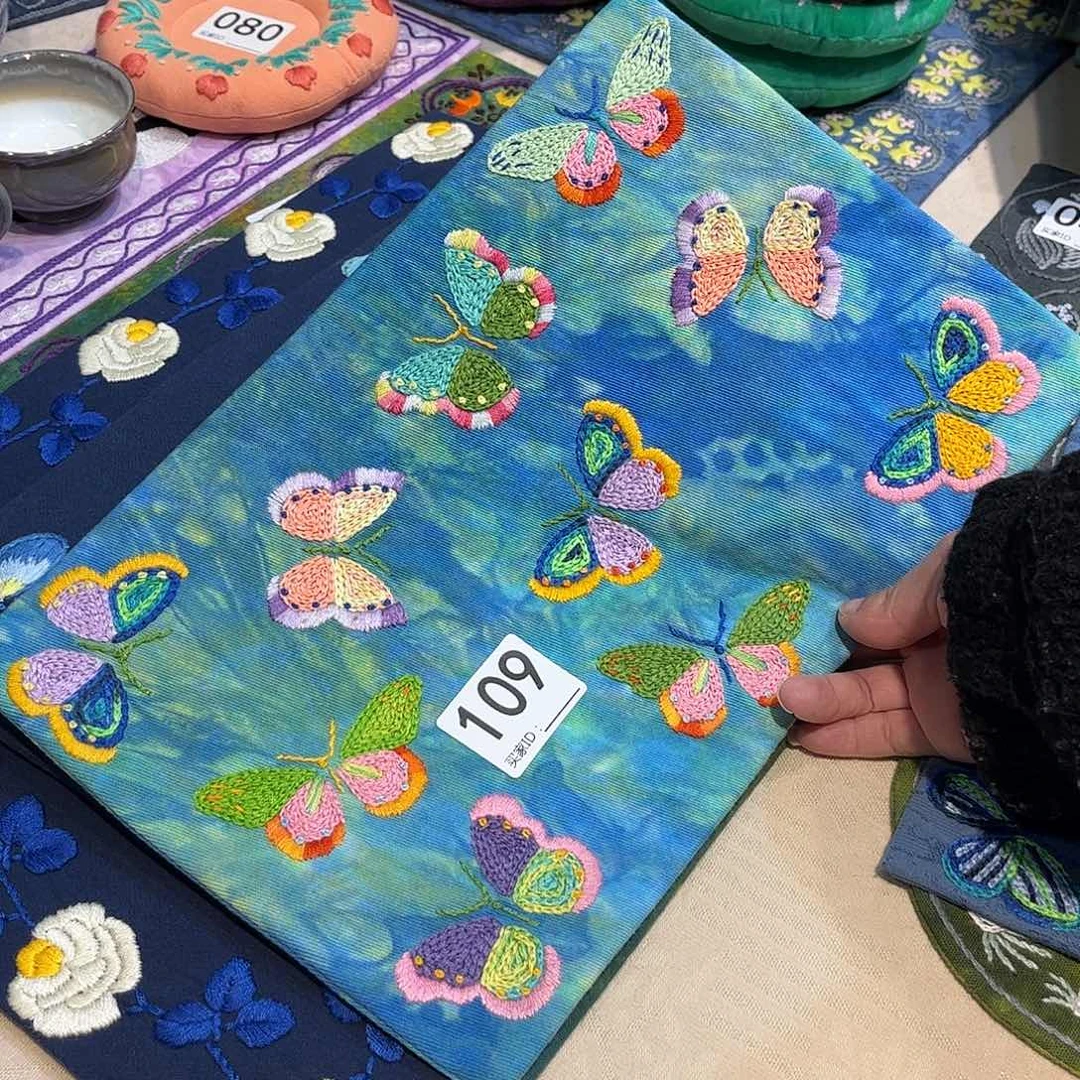 规格20,30刺子绣茶席