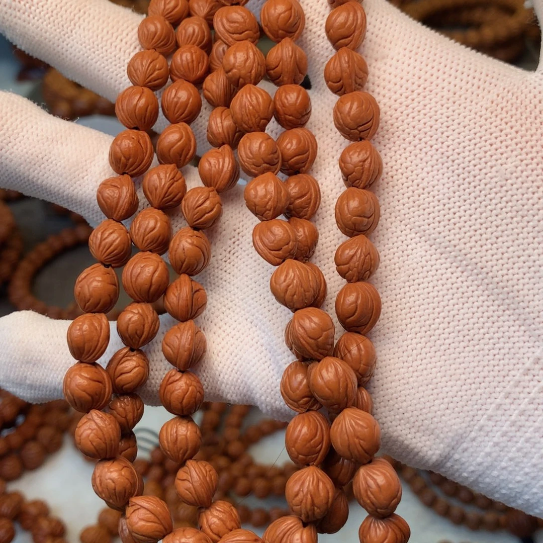 千***习手串桃核秦岭龙纹