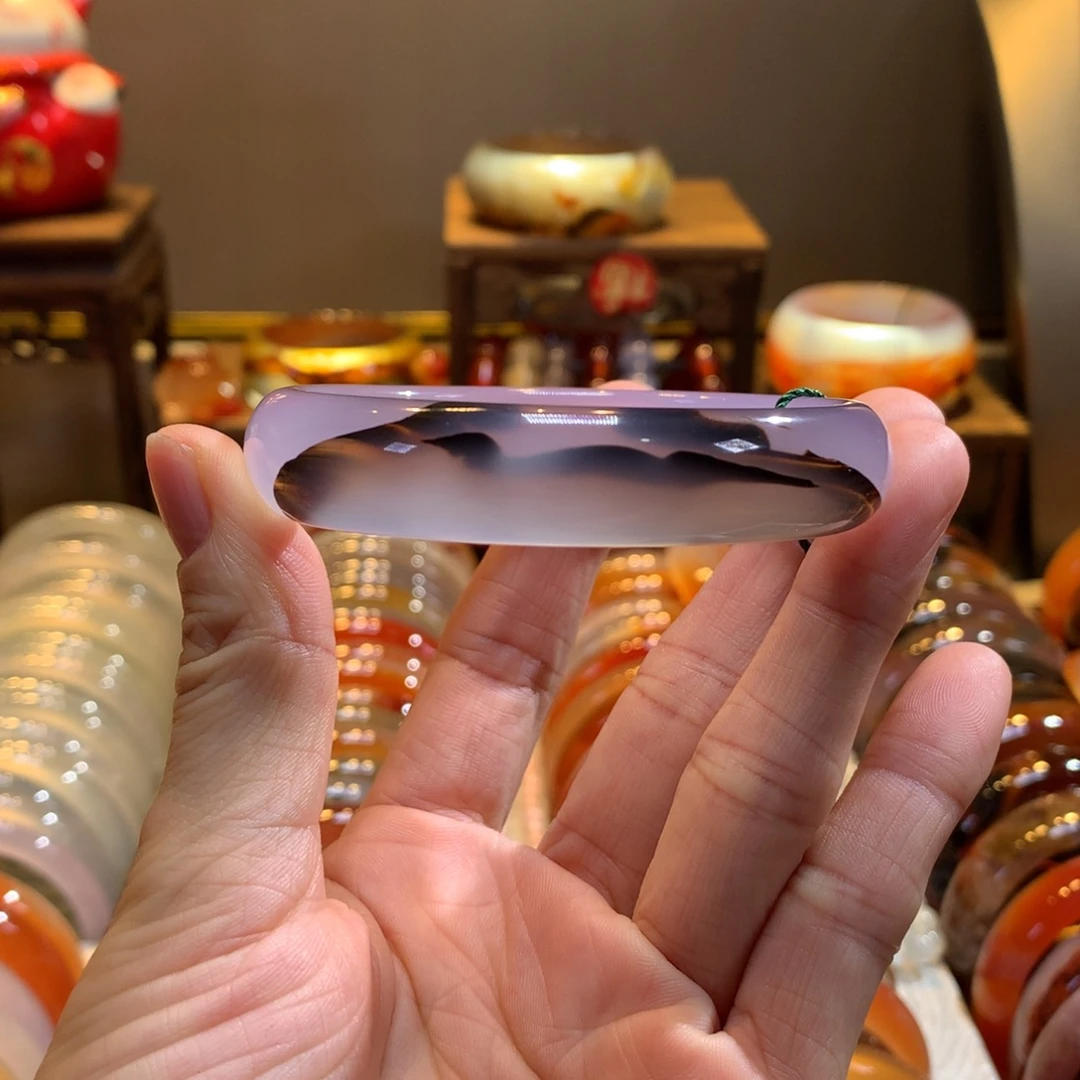 玛瑙/玉髓未镶嵌手镯11号