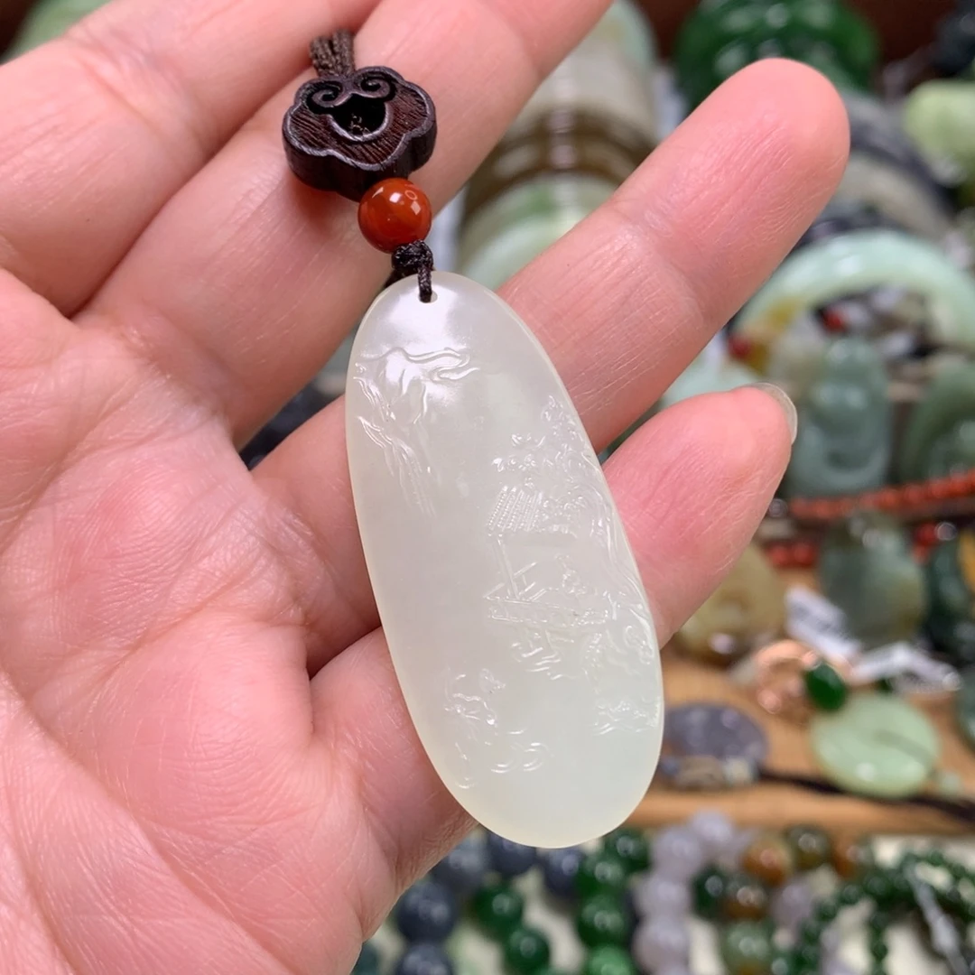 和田玉未镶嵌颈饰