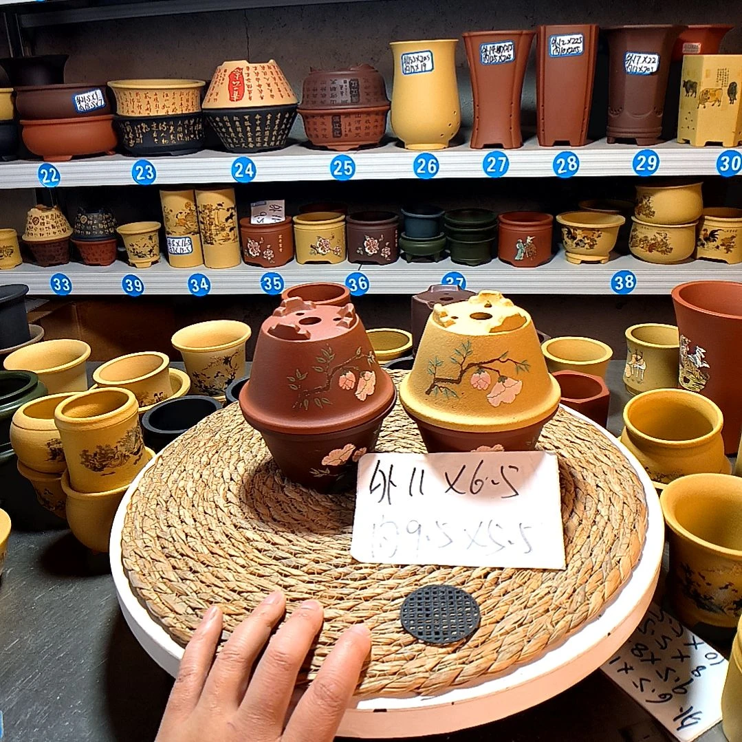 宜兴紫砂紫砂花盆花盆