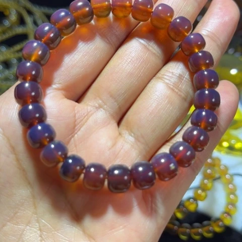 琥珀颈饰未镶嵌梦**星