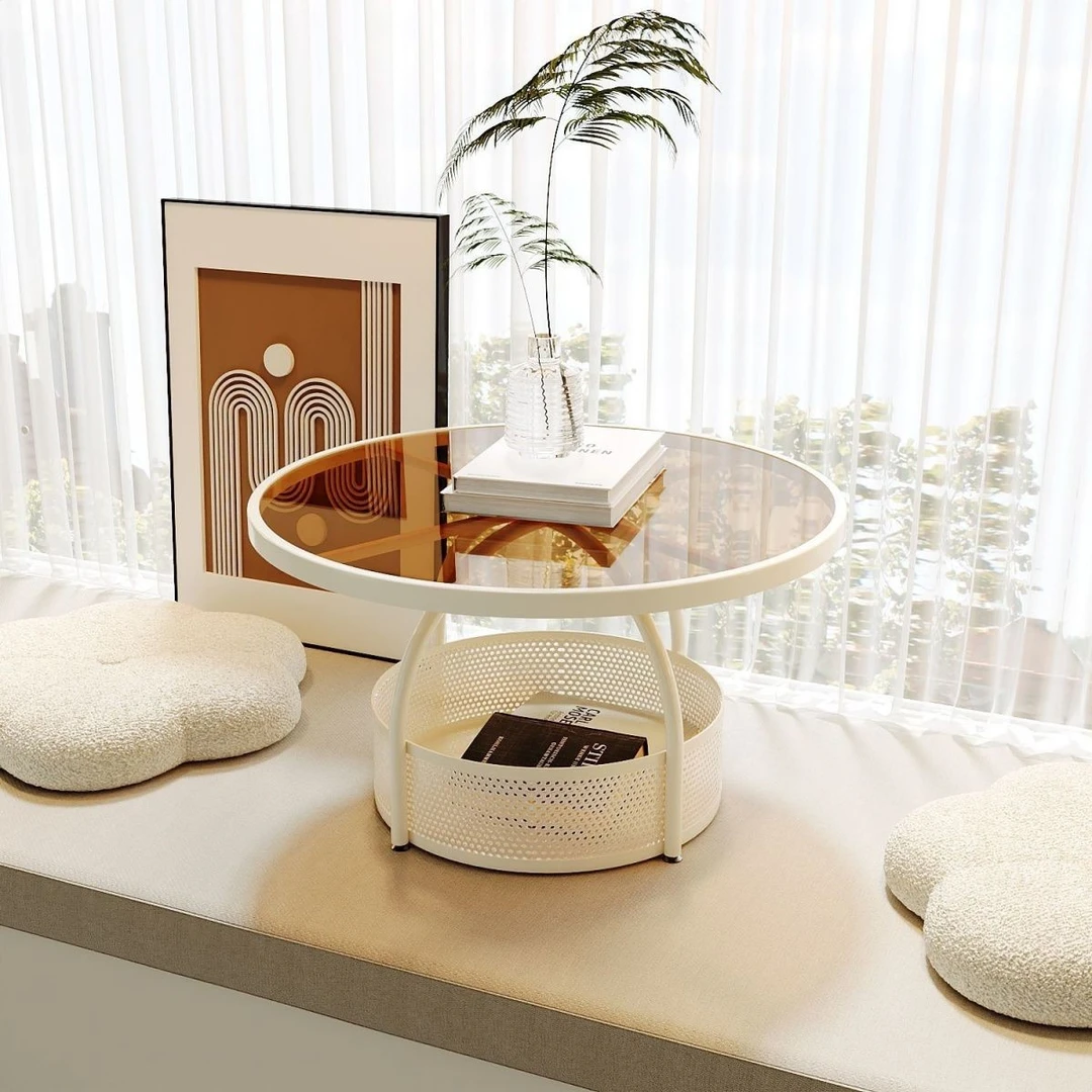 乌市发货新疆包邮飘窗台小桌子奶油风榻榻米小茶几卧飘窗家用茶台