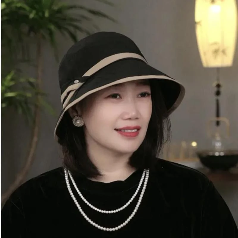 渔夫帽子女2025新款夏季百搭遮阳帽遮脸防晒早春出游显脸小休闲帽