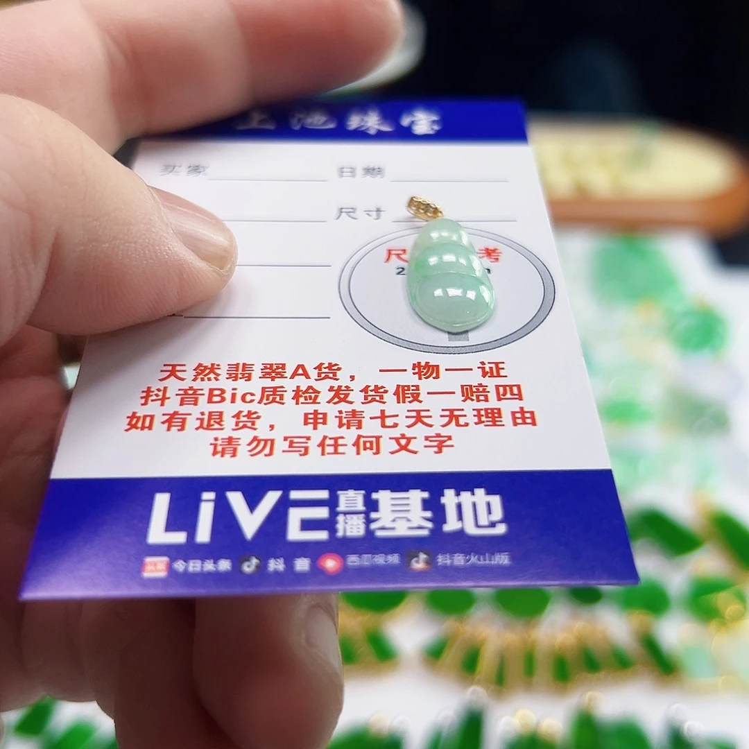 翡翠18K金镶嵌颈饰翡翠