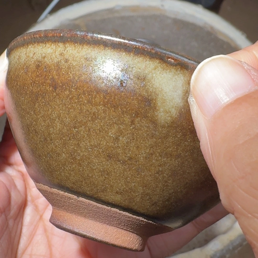 茶盏龙窑柴烧自然还原瑕疵261